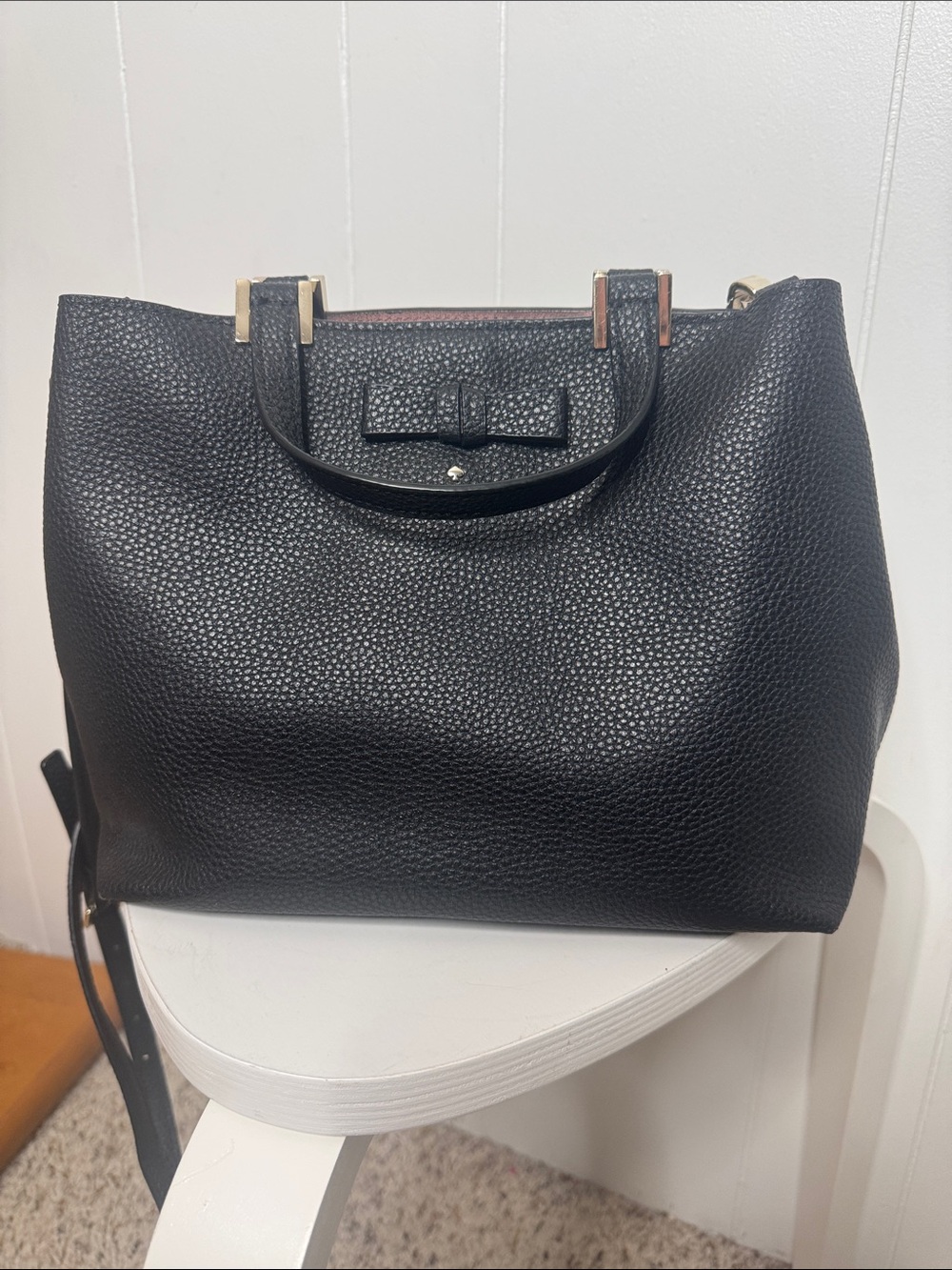 Kate spade black satchel purse bag
